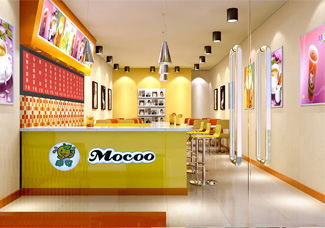 摩可奶茶店门面展示